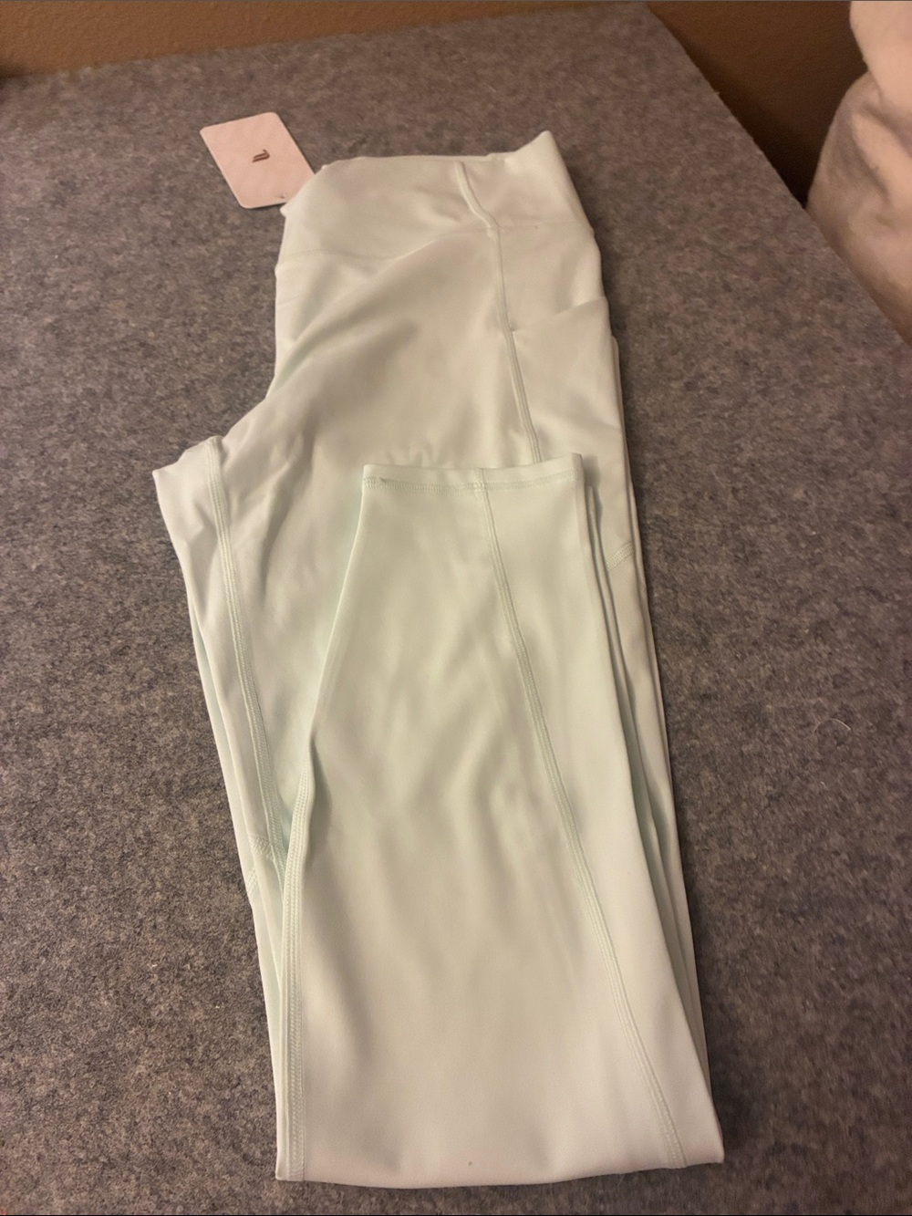 Fabletics Light Mint High-Rise Leggings with Side Pockets